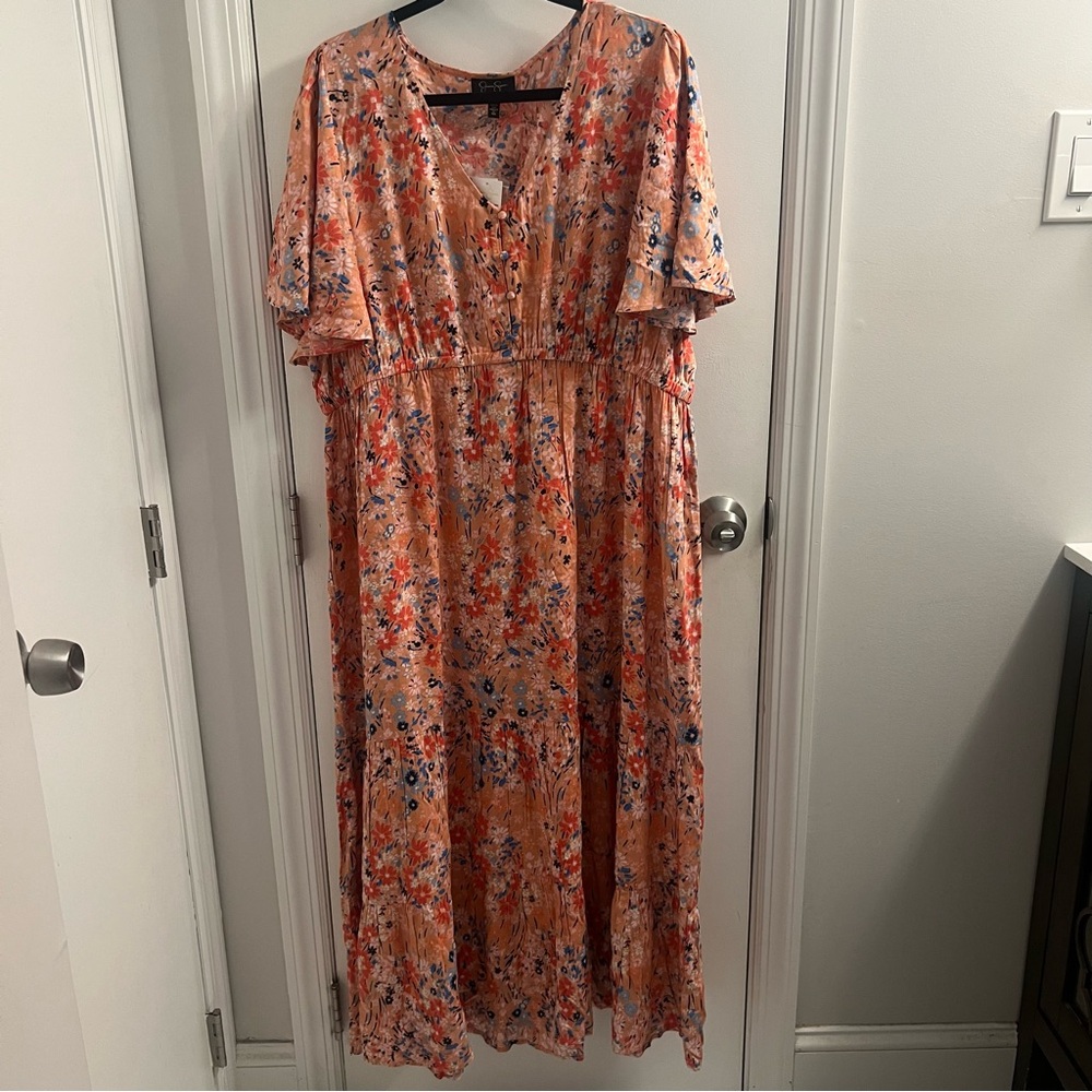 Jessica Simpson, Women's Maxi Floral Dress 2X